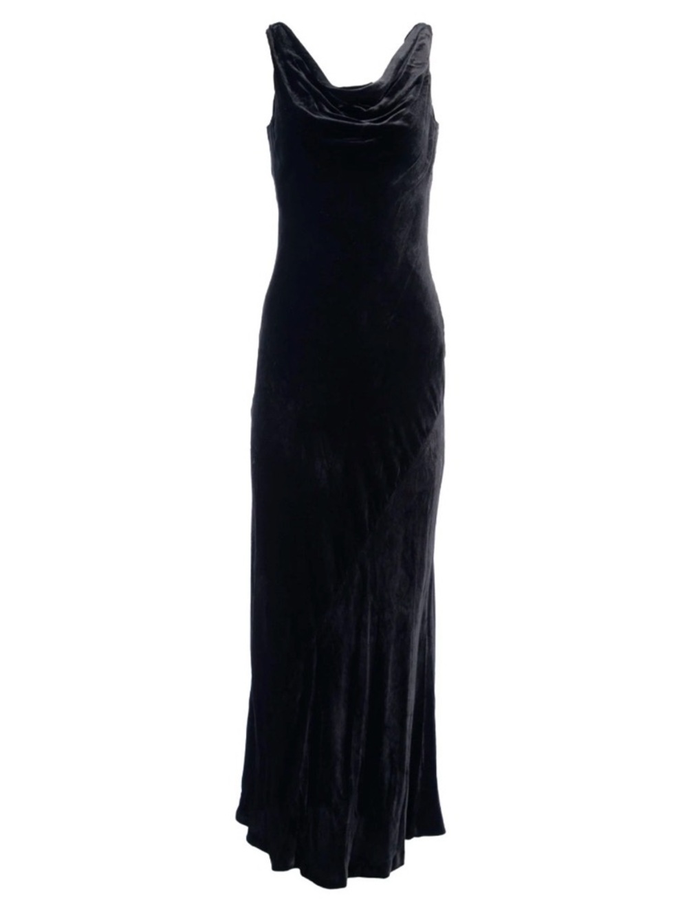 NWOT J. PETERMAN Drapey Formal Party Wedding Guest Black Velvet Dress Sz 18 $268 - Picture 2 of 14